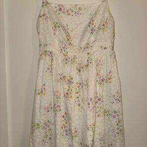 American Vintage White & Floral Mini Dress